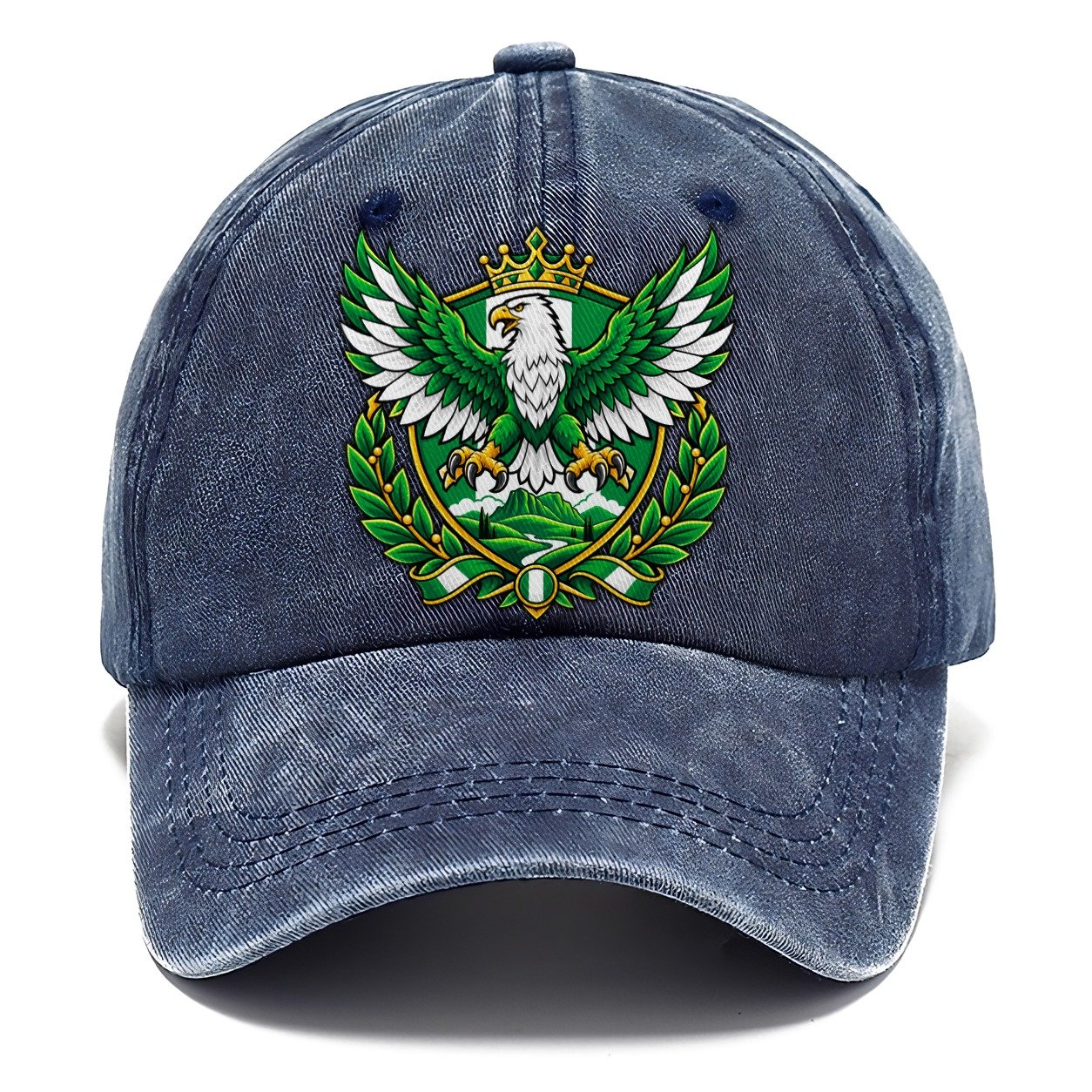 Nigeria Heraldic Crest Country Logos Classic Cap – Twilight Navy