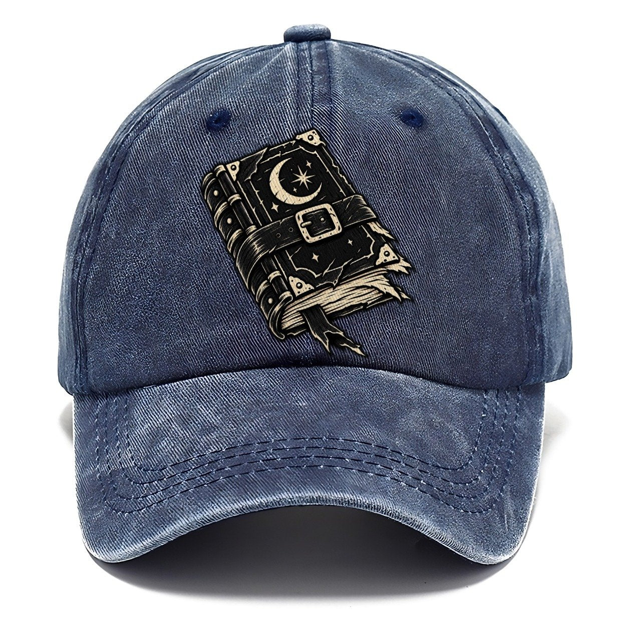 Clasped Spellbook Witch Magic Classic Cap – Twilight Navy