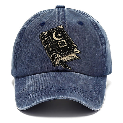 Clasped Spellbook Witch Magic Classic Cap – Twilight Navy