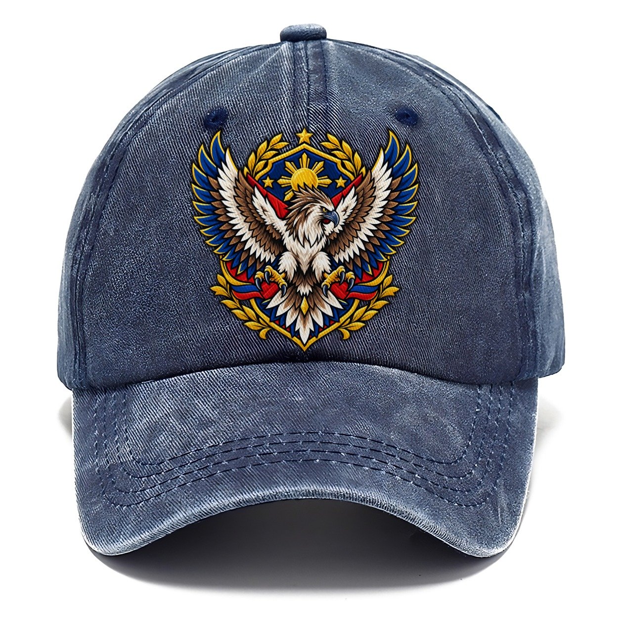 Philippines Heraldic Crest Country Logos Classic Cap – Twilight Navy