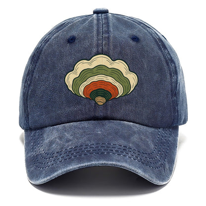 Turkey Tail Fan Foraging And Mycology Classic Cap – Twilight Navy