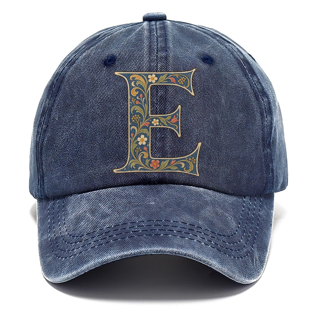 Wildflower E Monogram Classic Cap – Twilight Navy