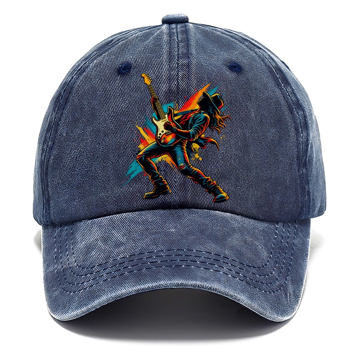 Electric Guitar Icon Music Instruments Classic Cap – Twilight Navy