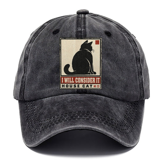 I Will Consider It Neko Says No Classic Cap – Graphite