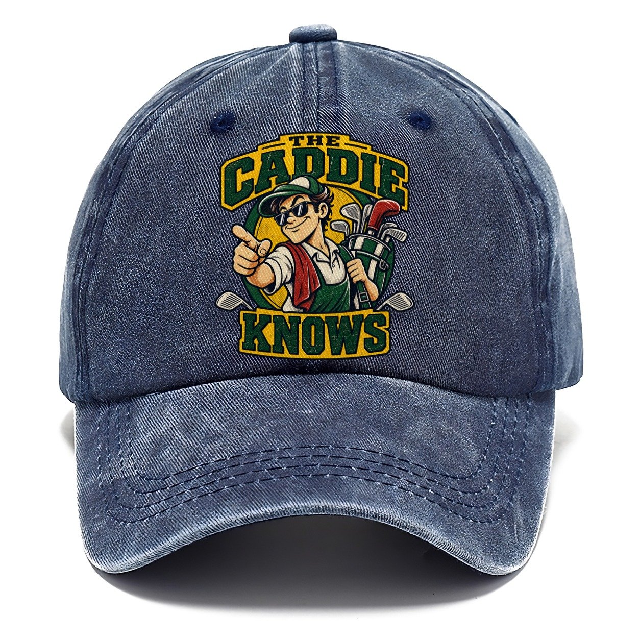 The Caddie Knows Golf Life Classic Cap – Twilight Navy
