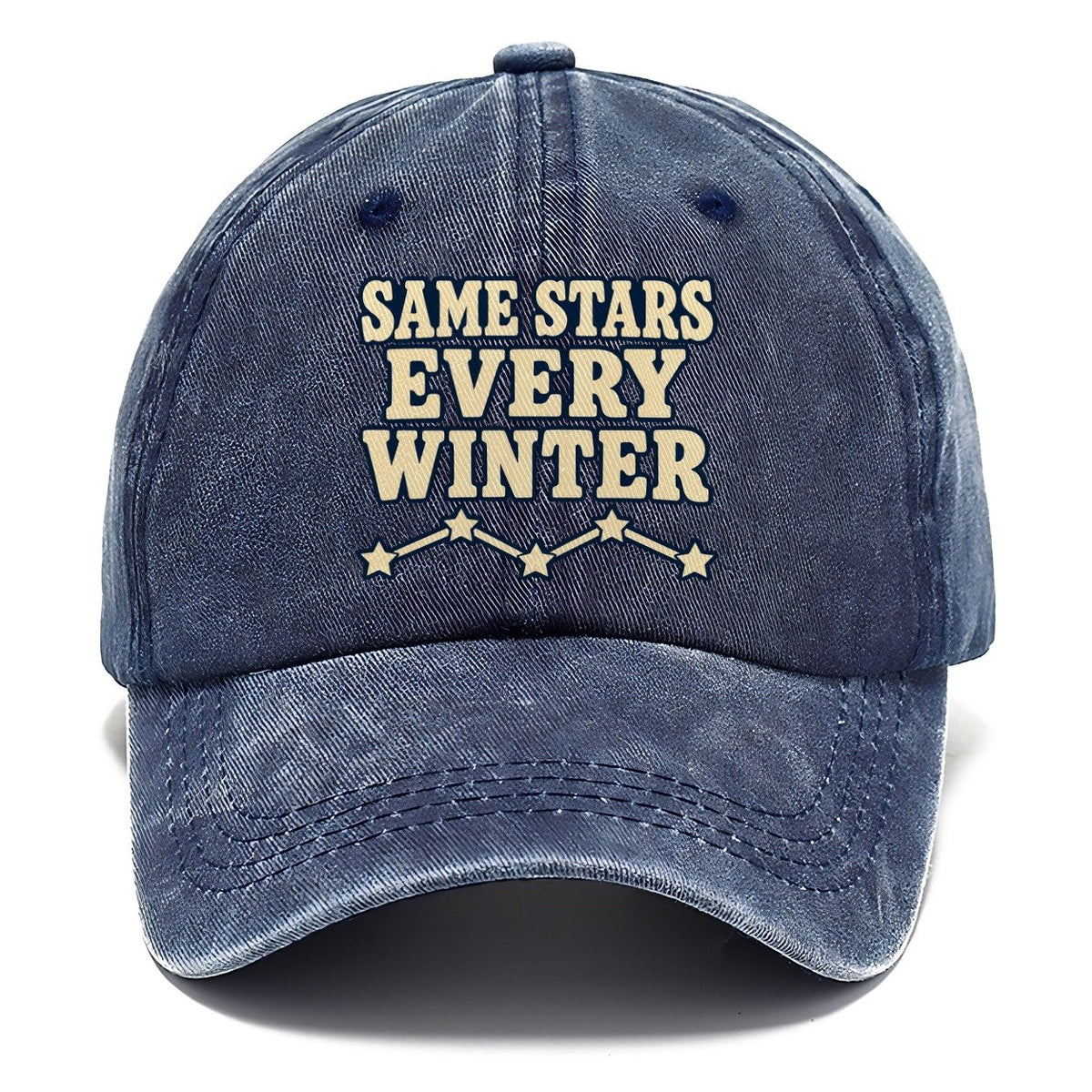 Same Stars Every Winter Astronomy And Stargazing Classic Cap – Twilight Navy