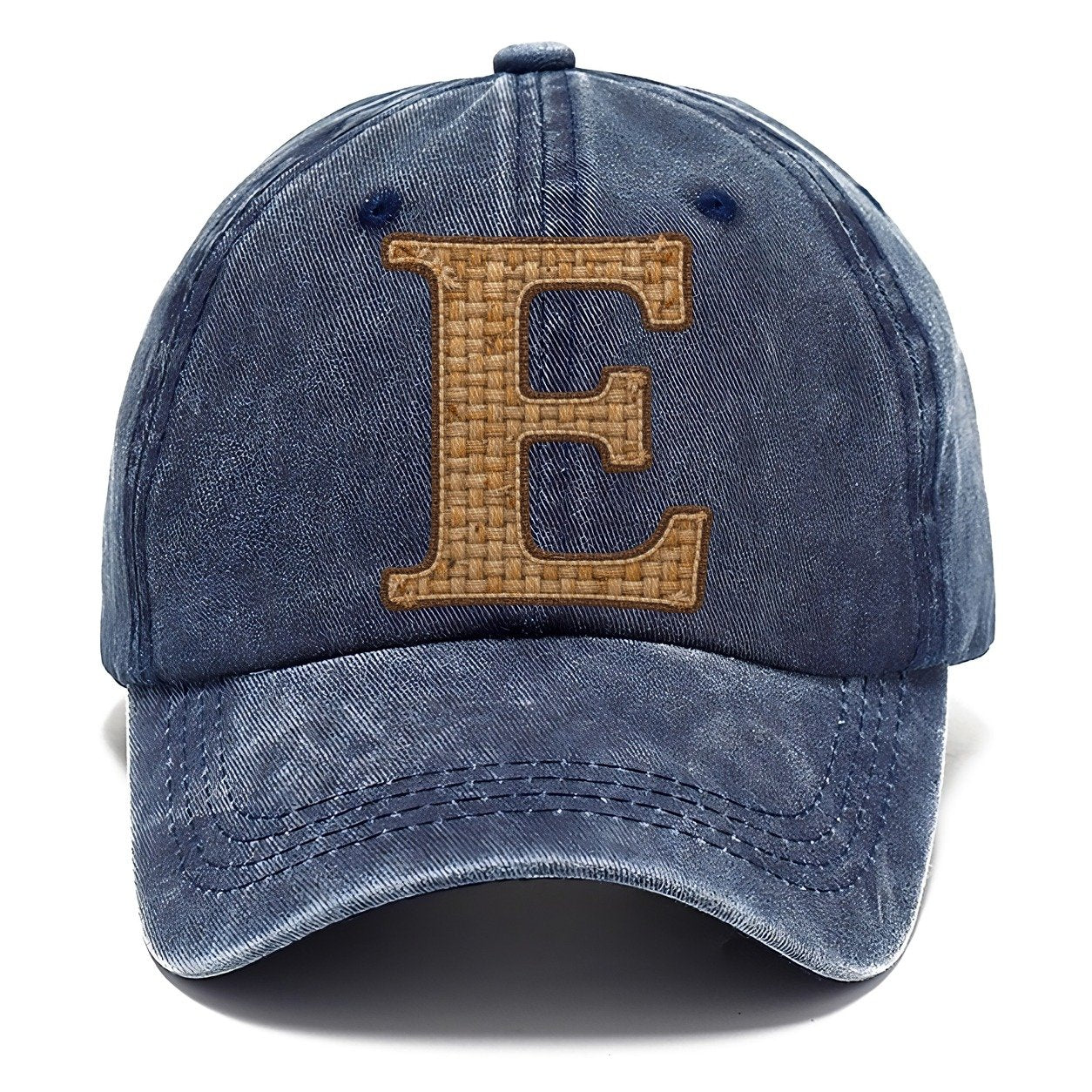 Woven Tweed E Monogram Classic Cap – Twilight Navy