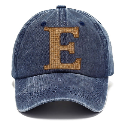 Woven Tweed E Monogram Classic Cap – Twilight Navy