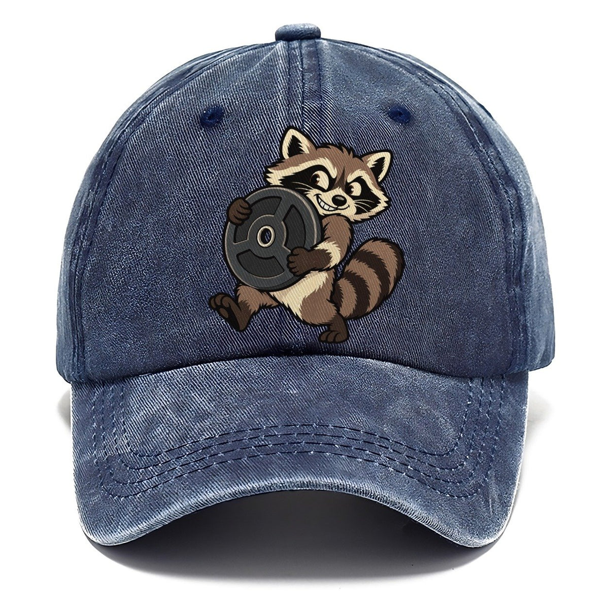 Raccoon Plate Thief Animal Lifters Classic Cap – Twilight Navy