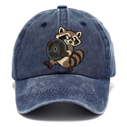 Raccoon Plate Thief Animal Lifters Classic Cap – Twilight Navy
