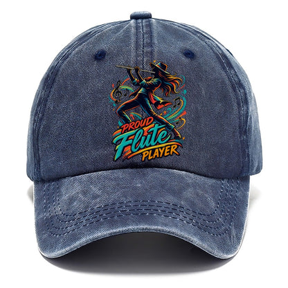 Proud Flute Player Music Instruments Classic Cap – Twilight Navy