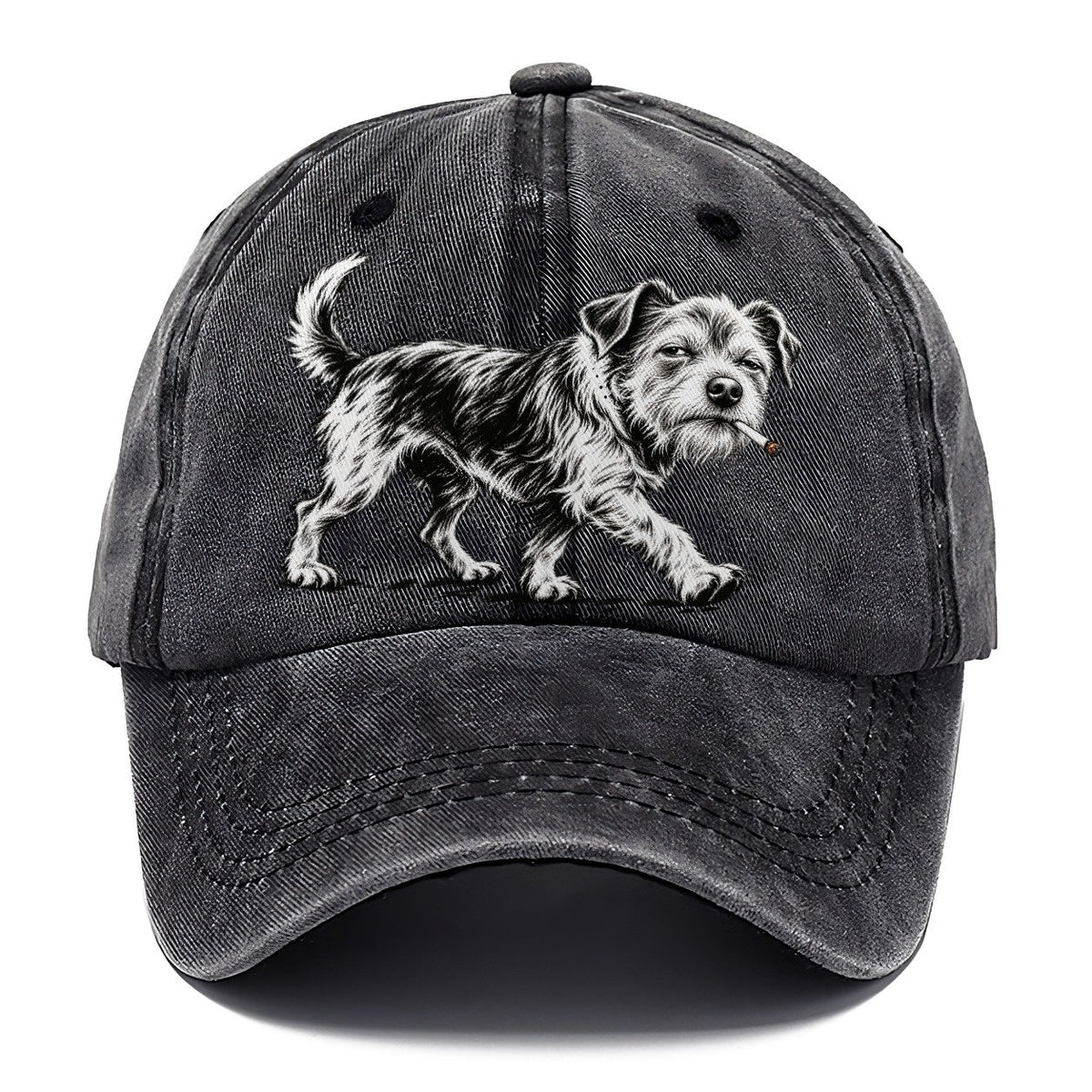 Scruffy Dog with Cigarette Classic Cap – Graphite