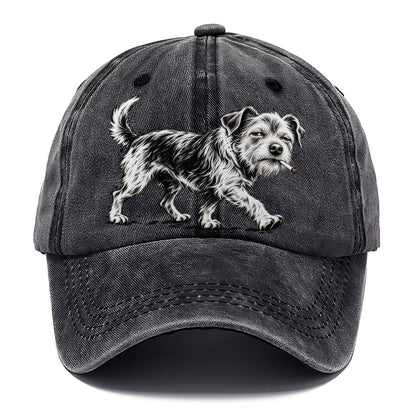 Scruffy Dog with Cigarette Classic Cap – Graphite
