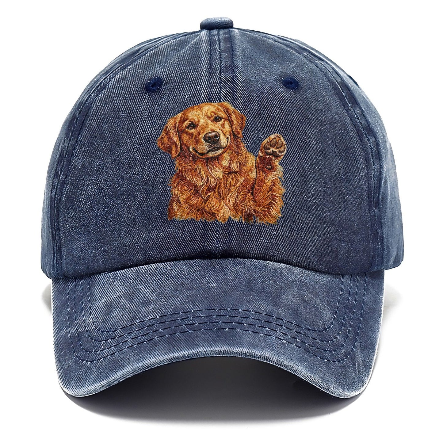 Golden Retriever Embroidered Classic Cap – Twilight Navy