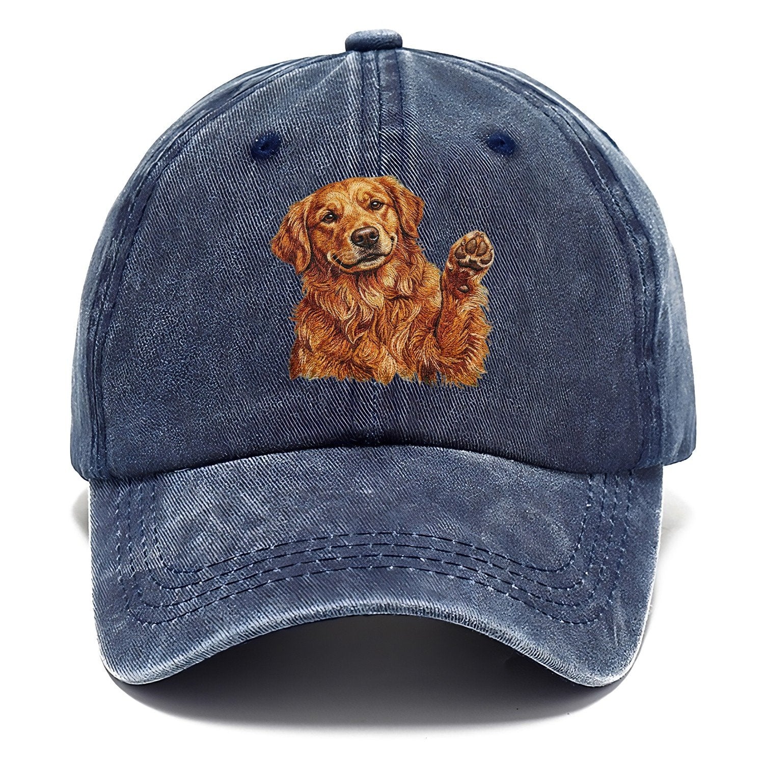 Golden Retriever Embroidered Classic Cap – Twilight Navy
