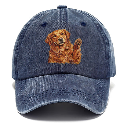 Golden Retriever Embroidered Classic Cap – Twilight Navy