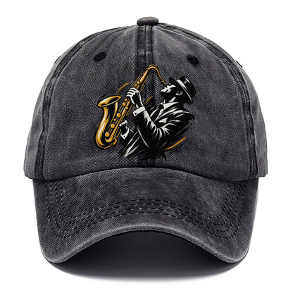Expressive Ink Jazz Saxophonist Classic Cap – Graphite