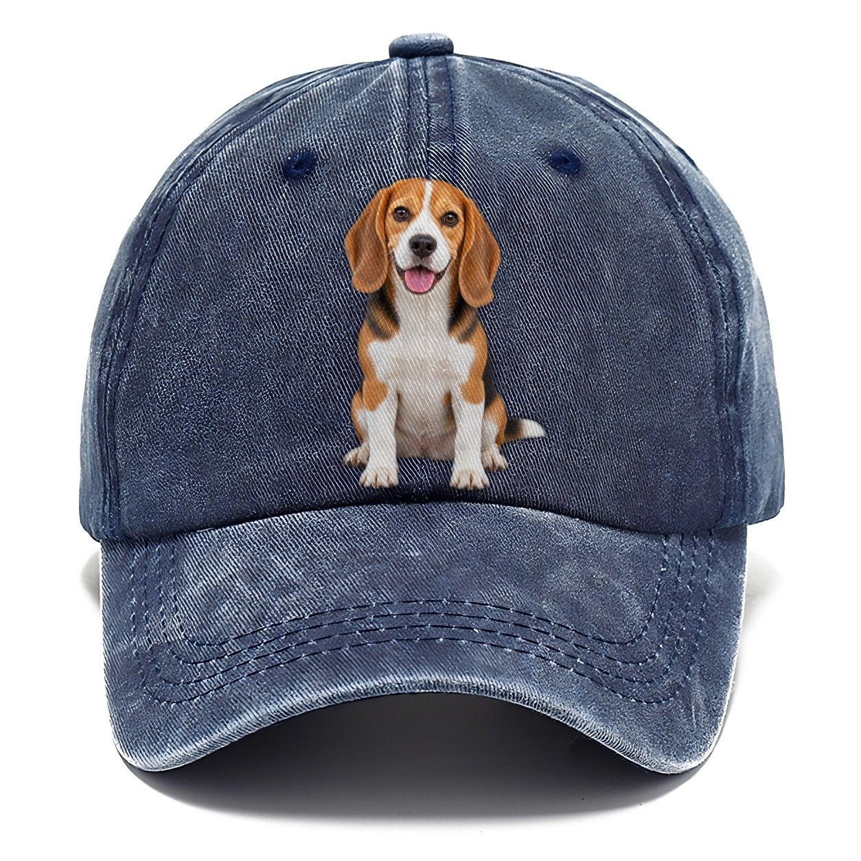 Beagle Sitting Top Breeds Classic Cap – Twilight Navy