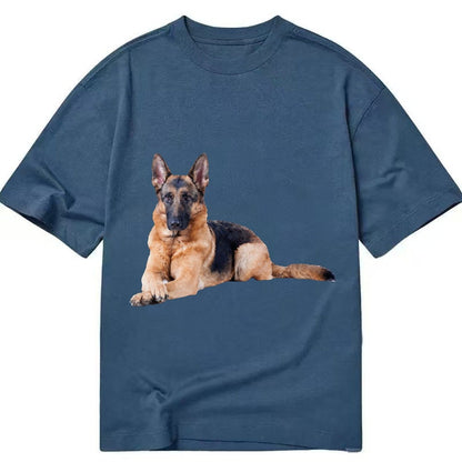 German Shepherd Chatgpt V1 Classic T-shirt – Twilight Navy