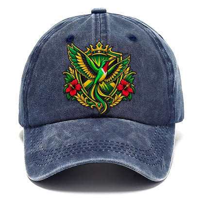 Jamaica Heraldic Crest Country Logos Classic Cap – Twilight Navy