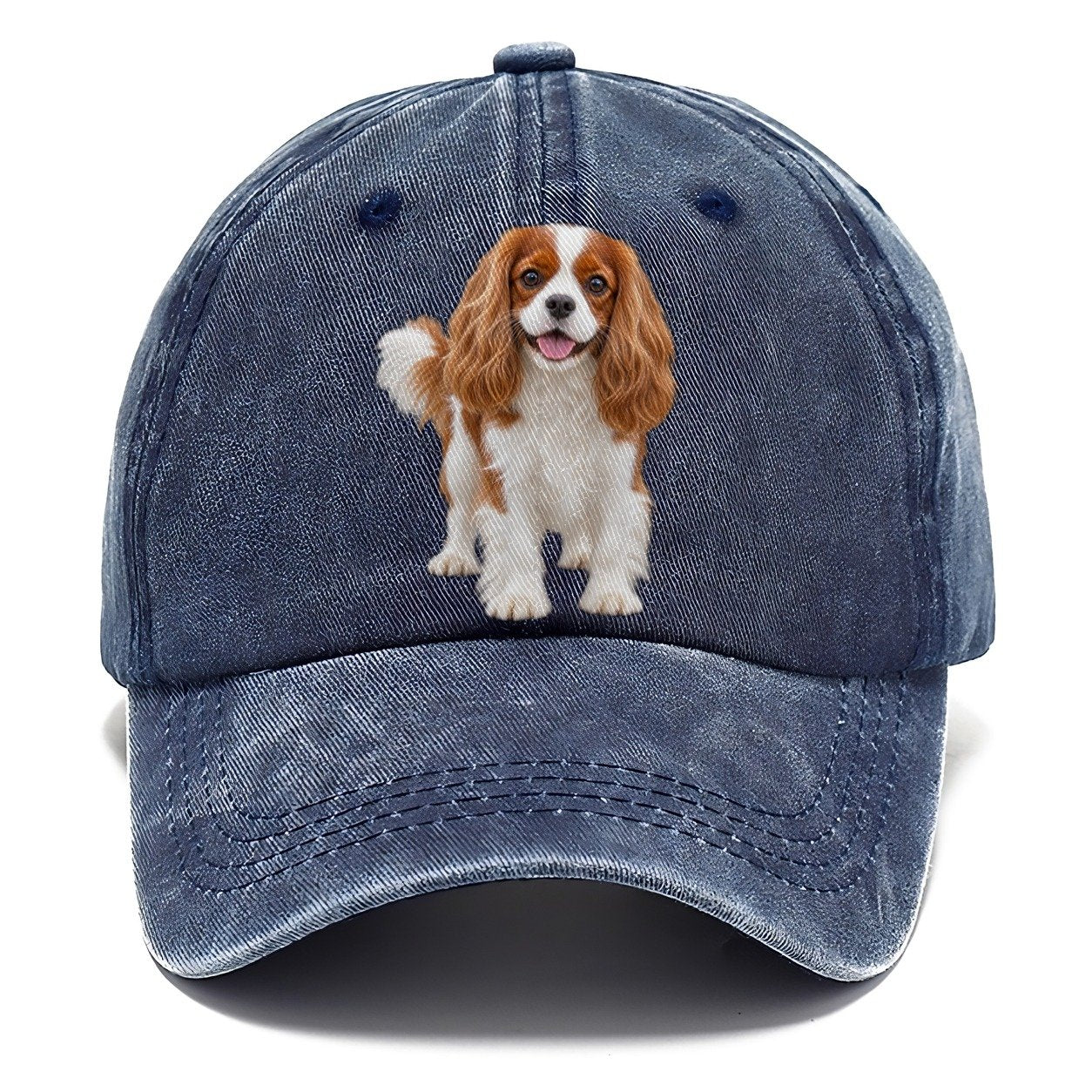 Cavalier King Charles Spaniel Standing Top Breeds Classic Cap – Twilight Navy