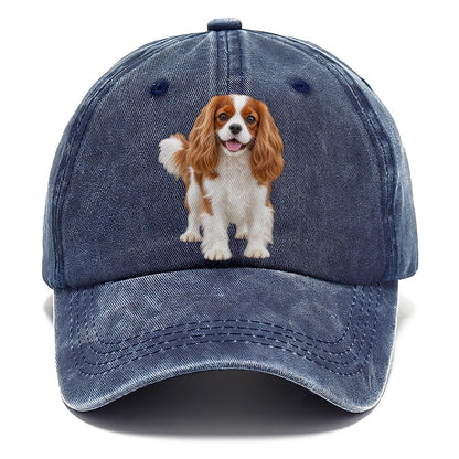 Cavalier King Charles Spaniel Standing Top Breeds Classic Cap – Twilight Navy