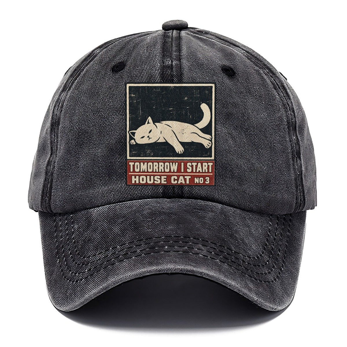 Tomorrow I Start Neko Says No Classic Cap – Graphite