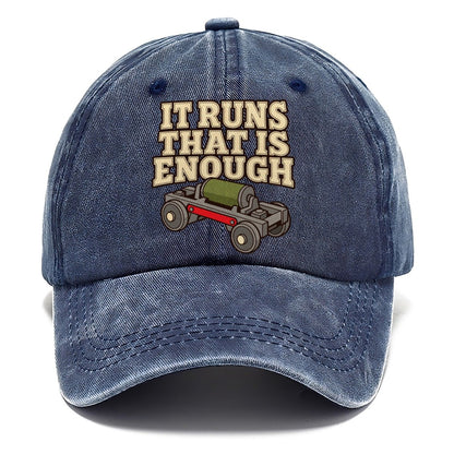 It Runs That Is Enough Model Railways Classic Cap – Twilight Navy