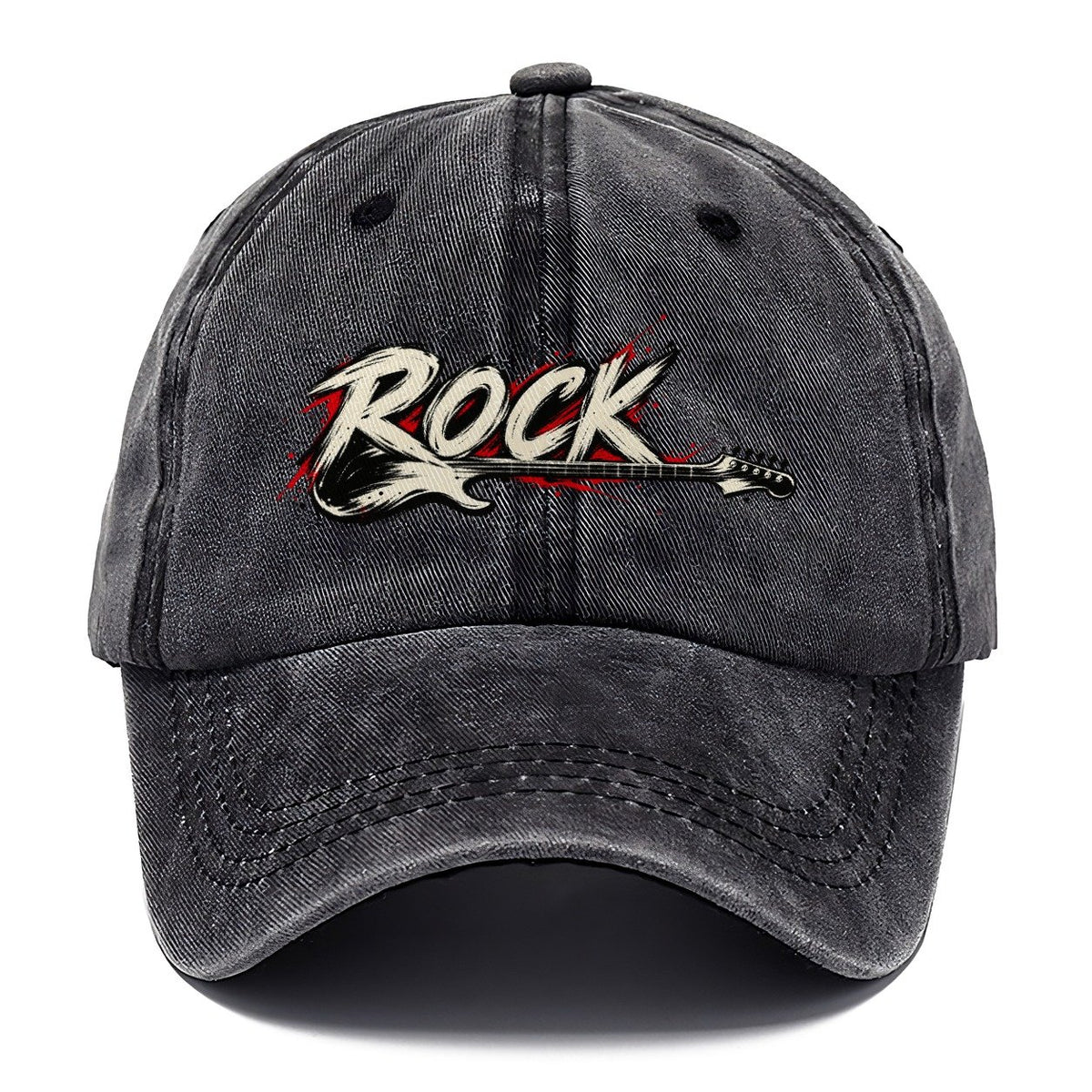Rock Guitar Splatter Classic Cap – Graphite