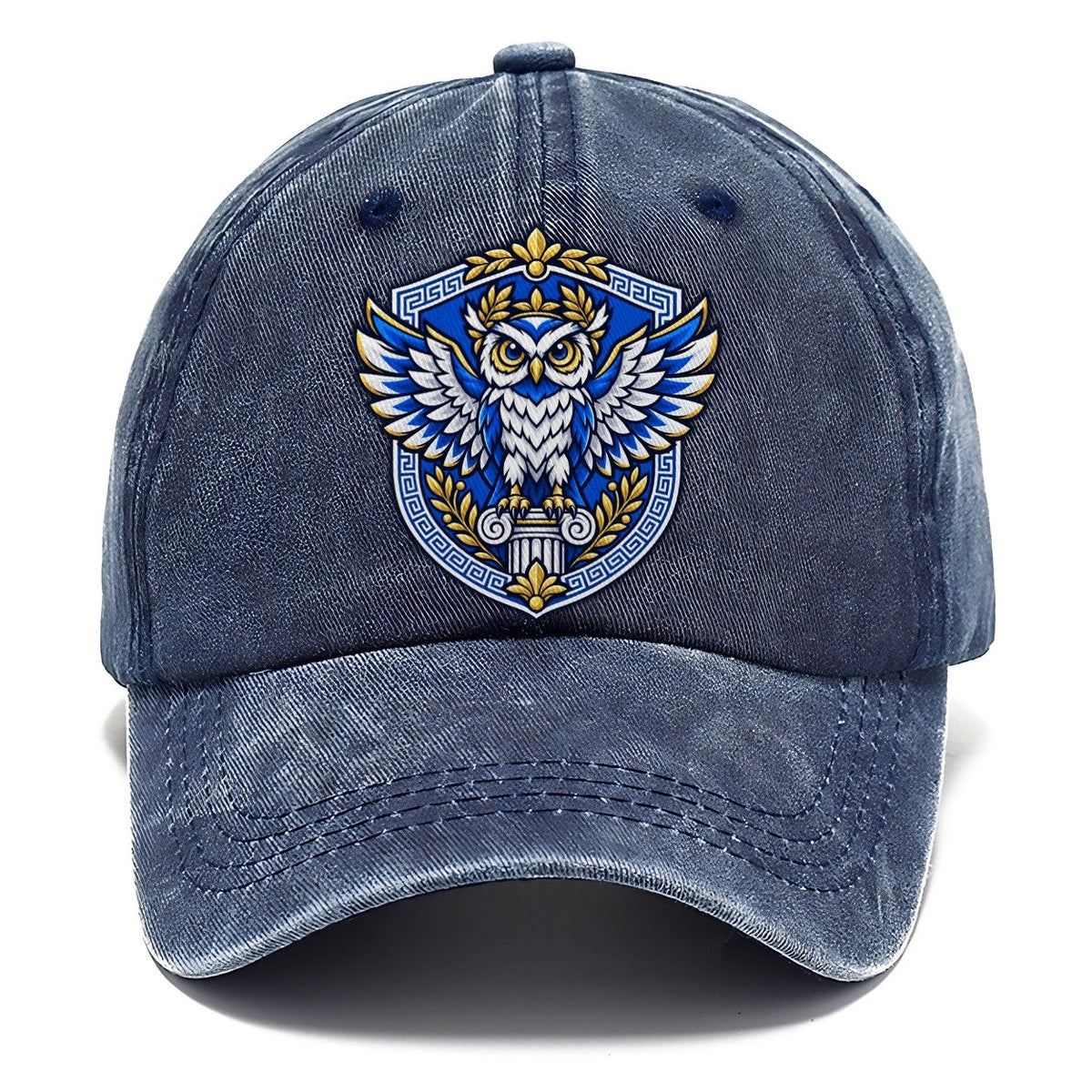 Greece Heraldic Crest Country Logos Classic Cap – Twilight Navy