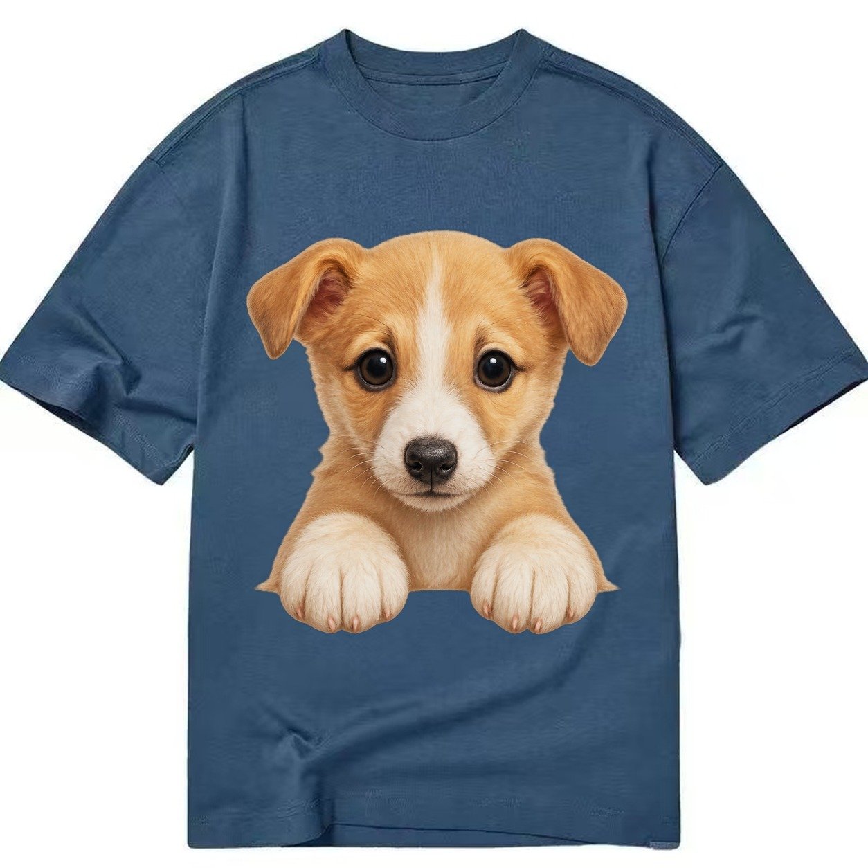 Whippet Fawn Colored Design Classic T-shirt – Twilight Navy