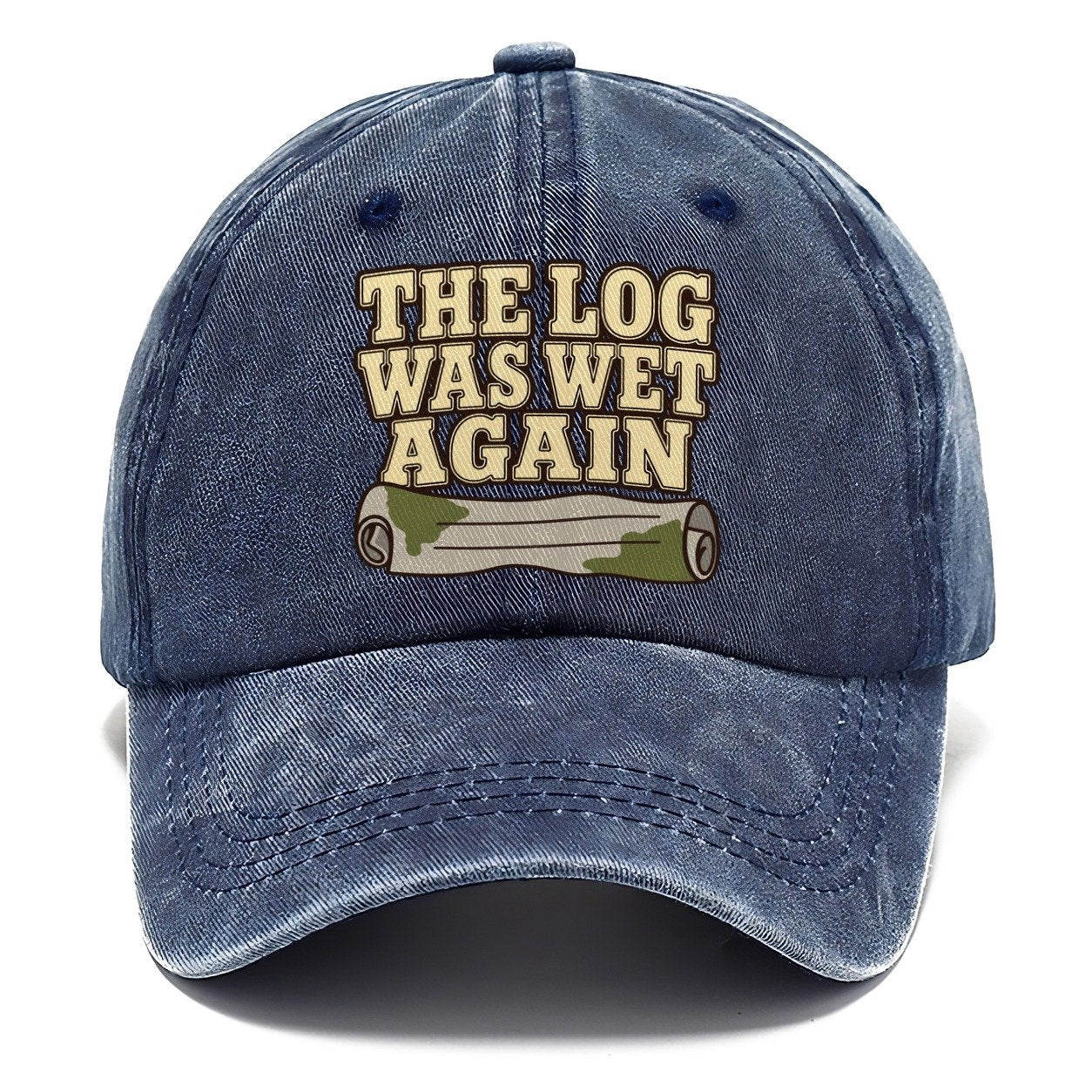 The Log Was Wet Again Geocaching Classic Cap – Twilight Navy