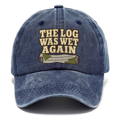 The Log Was Wet Again Geocaching Classic Cap – Twilight Navy