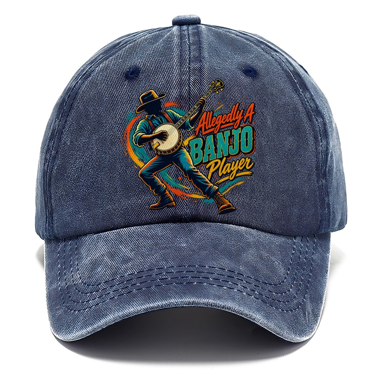 Allegedly A Banjo Player Music Instruments Classic Cap – Twilight Navy