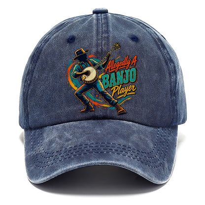 Allegedly A Banjo Player Music Instruments Classic Cap – Twilight Navy