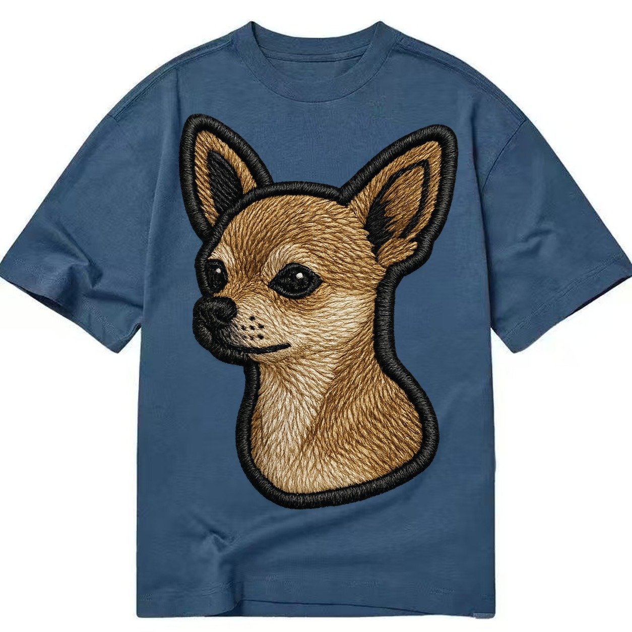 Chihuahua Logo Classic T-shirt – Twilight Navy