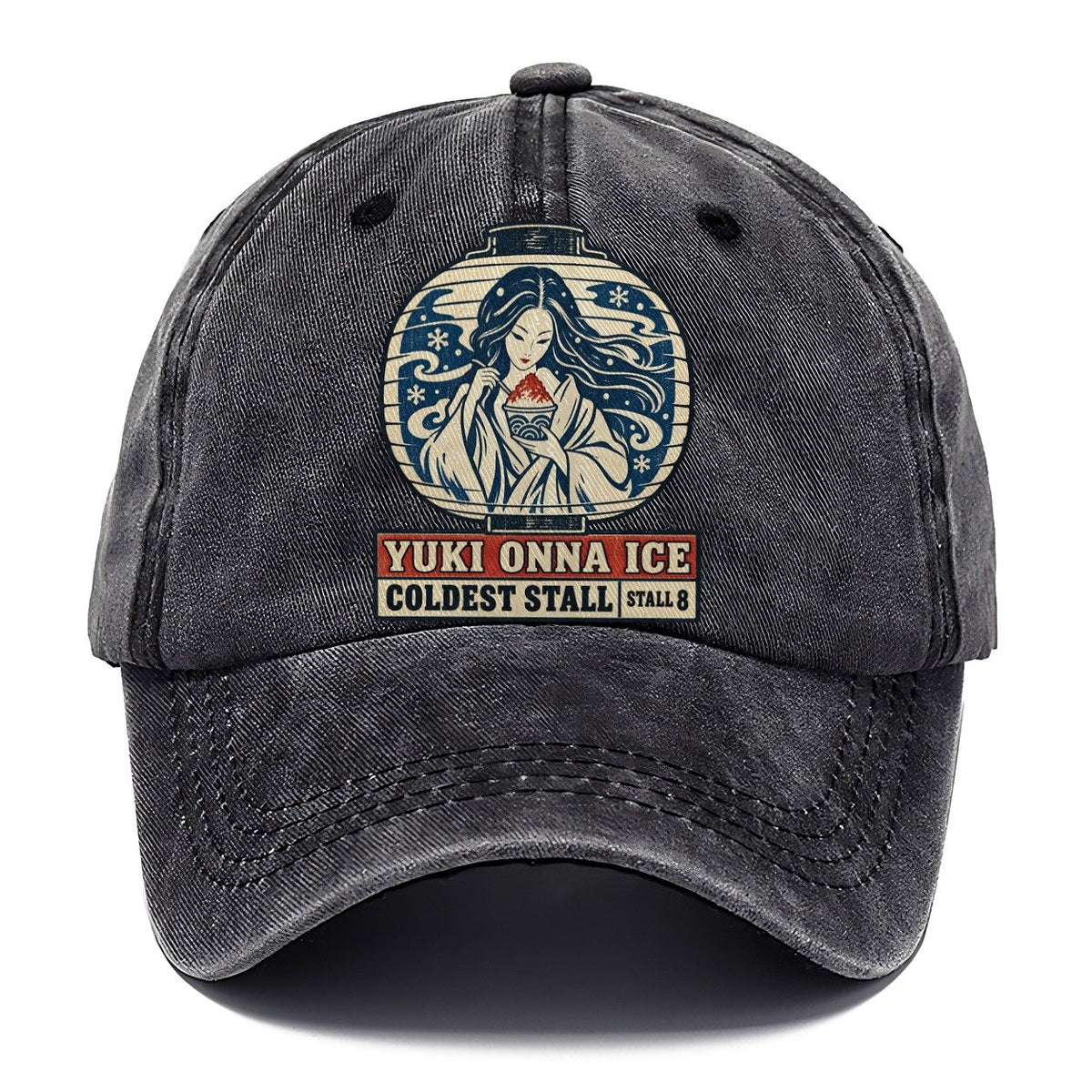 Yuki Onna Ice Yokai Night Market Classic Cap – Graphite