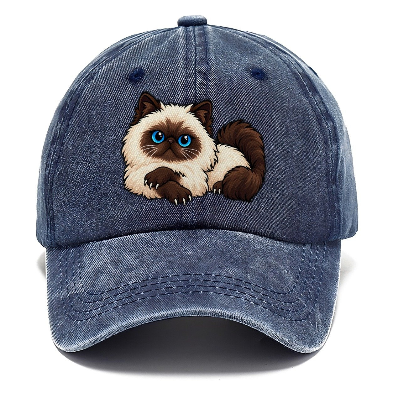 Himalayan Lounging Peeking Cats Classic Cap – Twilight Navy