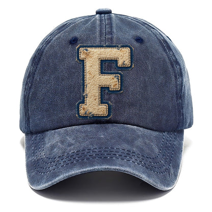 Varsity Chenille F Monogram Classic Cap – Twilight Navy