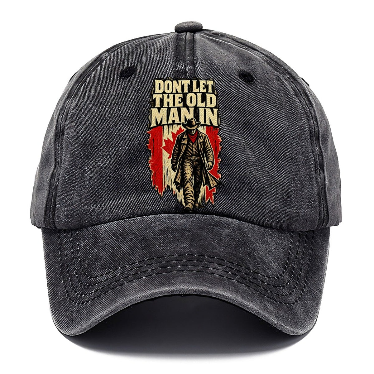 Don't Let The Old Man In Canada Woodcut Classic Cap – Graphite