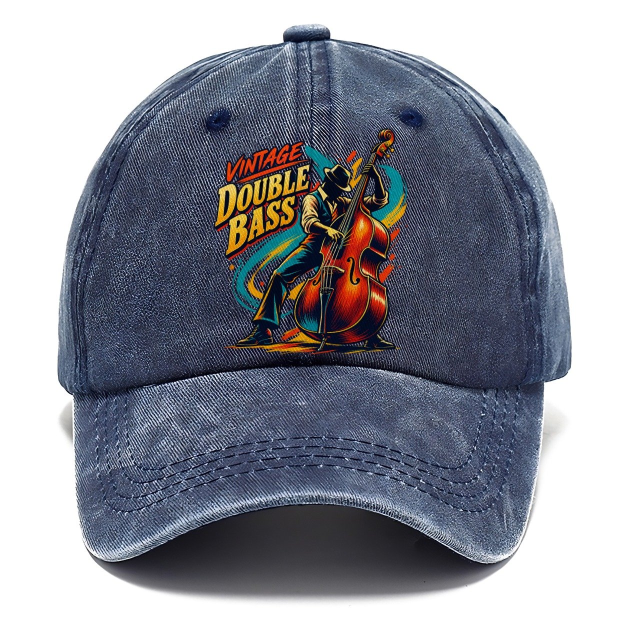 Vintage Double Bass Music Instruments Classic Cap – Twilight Navy