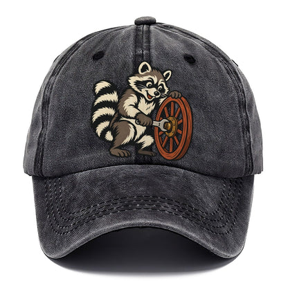 Raccoon Roadside Mechanic Sundown Familiars Classic Cap – Graphite