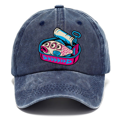 Three Eyed Sardine Tin Crazy Styles Classic Cap – Twilight Navy