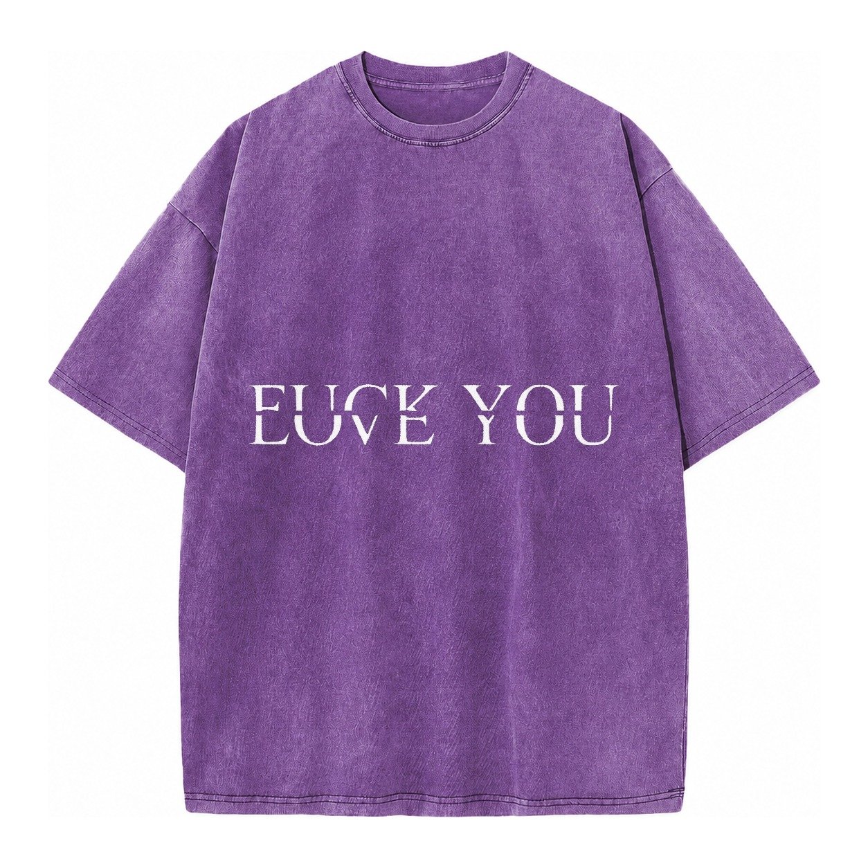 Fuck Love You Vintage T-shirt – Purple