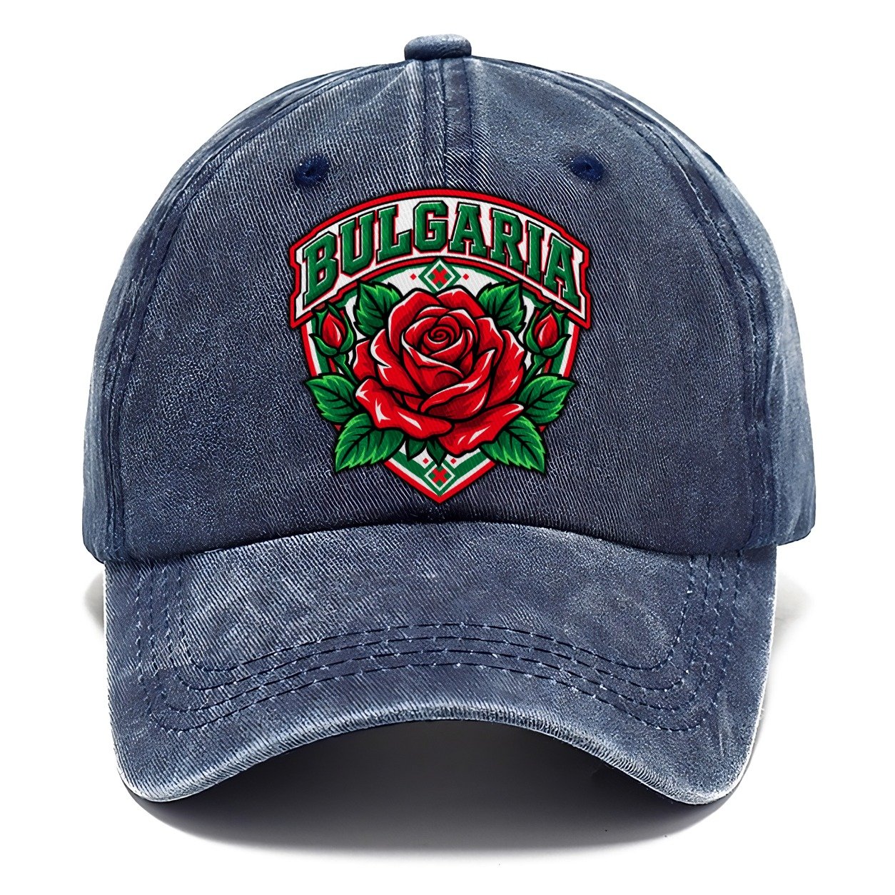 Bulgaria Retro Badge Country Logos Classic Cap – Twilight Navy