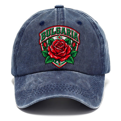 Bulgaria Retro Badge Country Logos Classic Cap – Twilight Navy