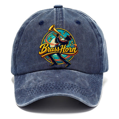 Brass Horn Crest Music Instruments Classic Cap – Twilight Navy