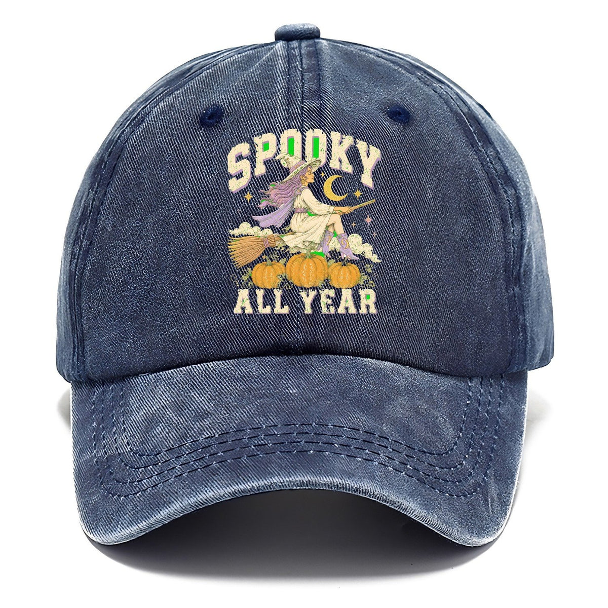 Spooky All Year Witch Classic Cap – Twilight Navy