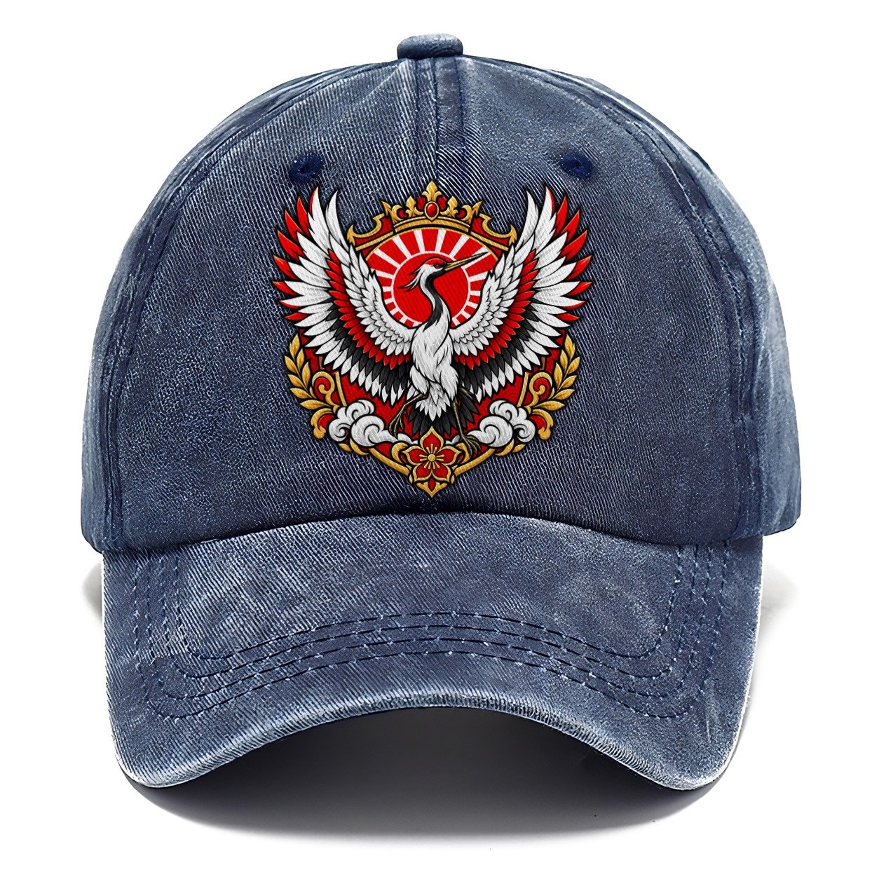 Japan Heraldic Crest Country Logos Classic Cap – Twilight Navy