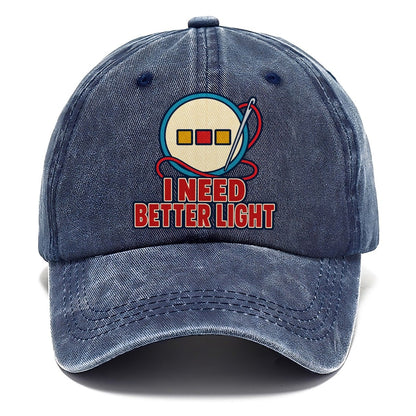 I Need Better Light And Needlework Classic Cap – Twilight Navy